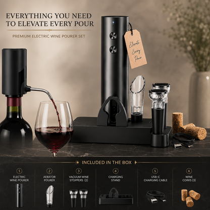 8-in-1 Electric Wine Essentials Kit